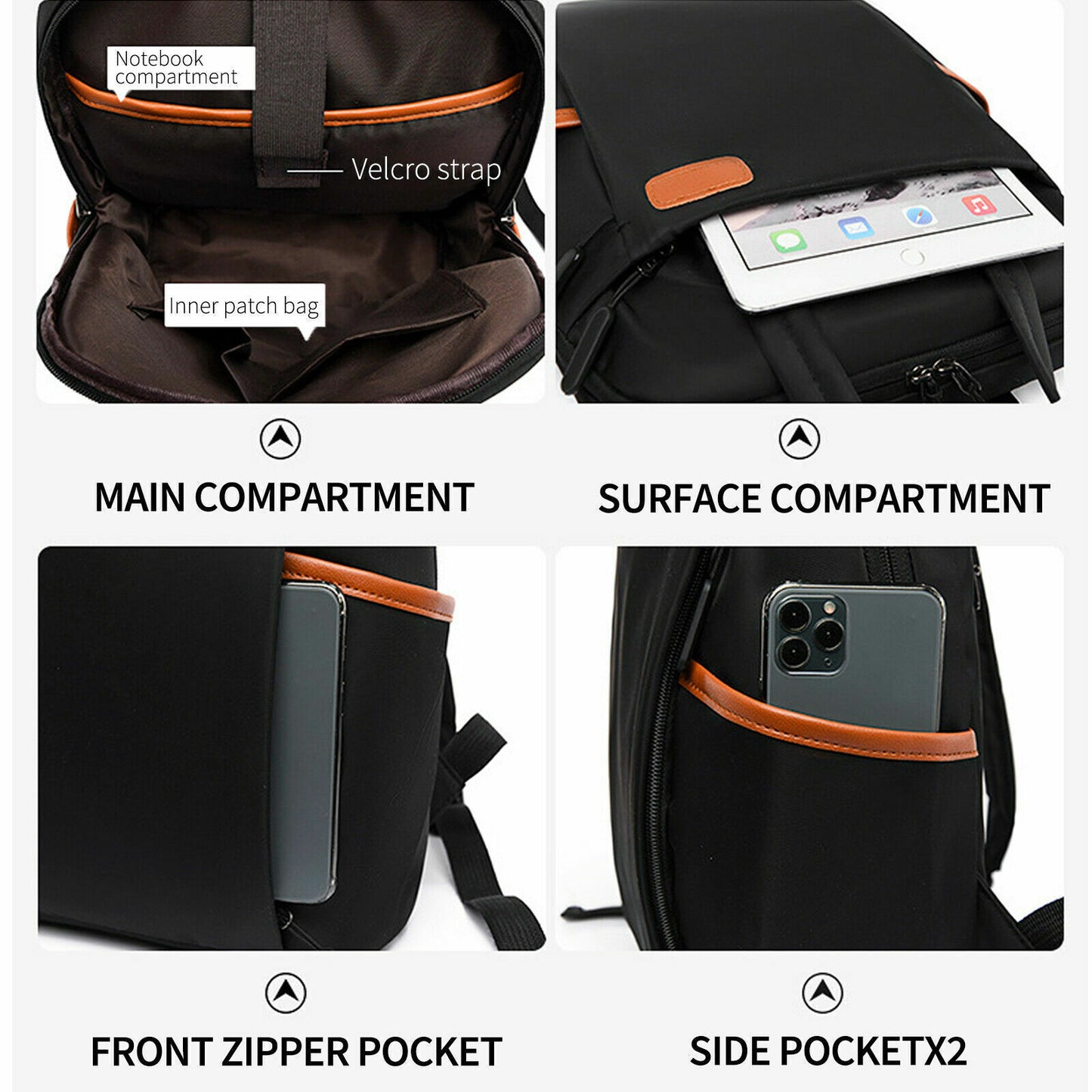 Womens Ladies Backpack Laptop Rucksack Anti-Theft Travel School Shoulder Handbag